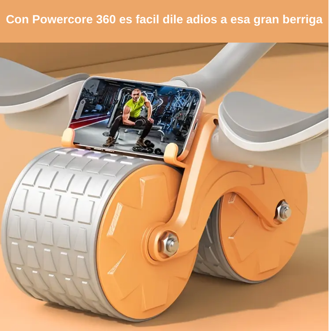 Rueda Abdominal de Alta Estabilidad y Autorrebote | PowerCore 360 (™)